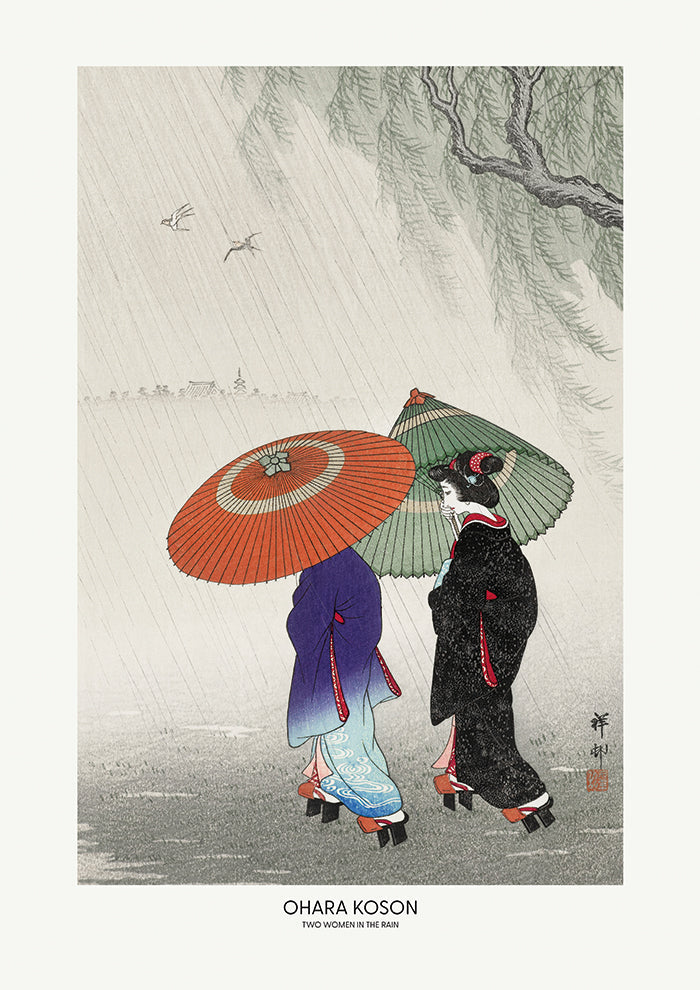 Two Women In The Rain