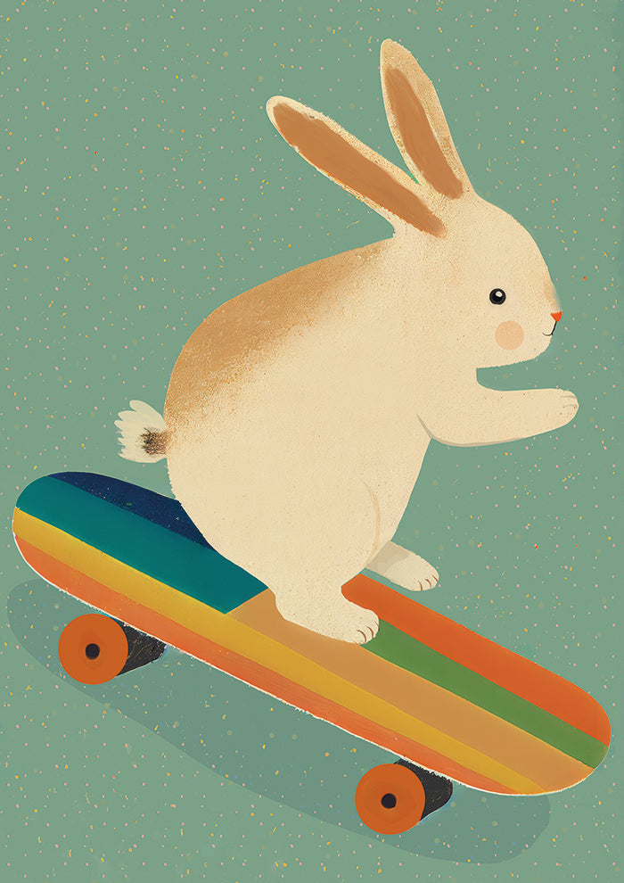 Skateboarding Bunny