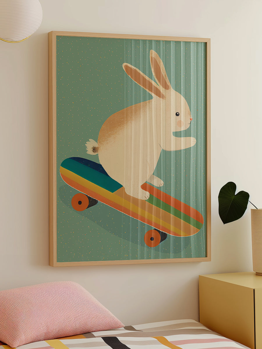 Skateboarding Bunny