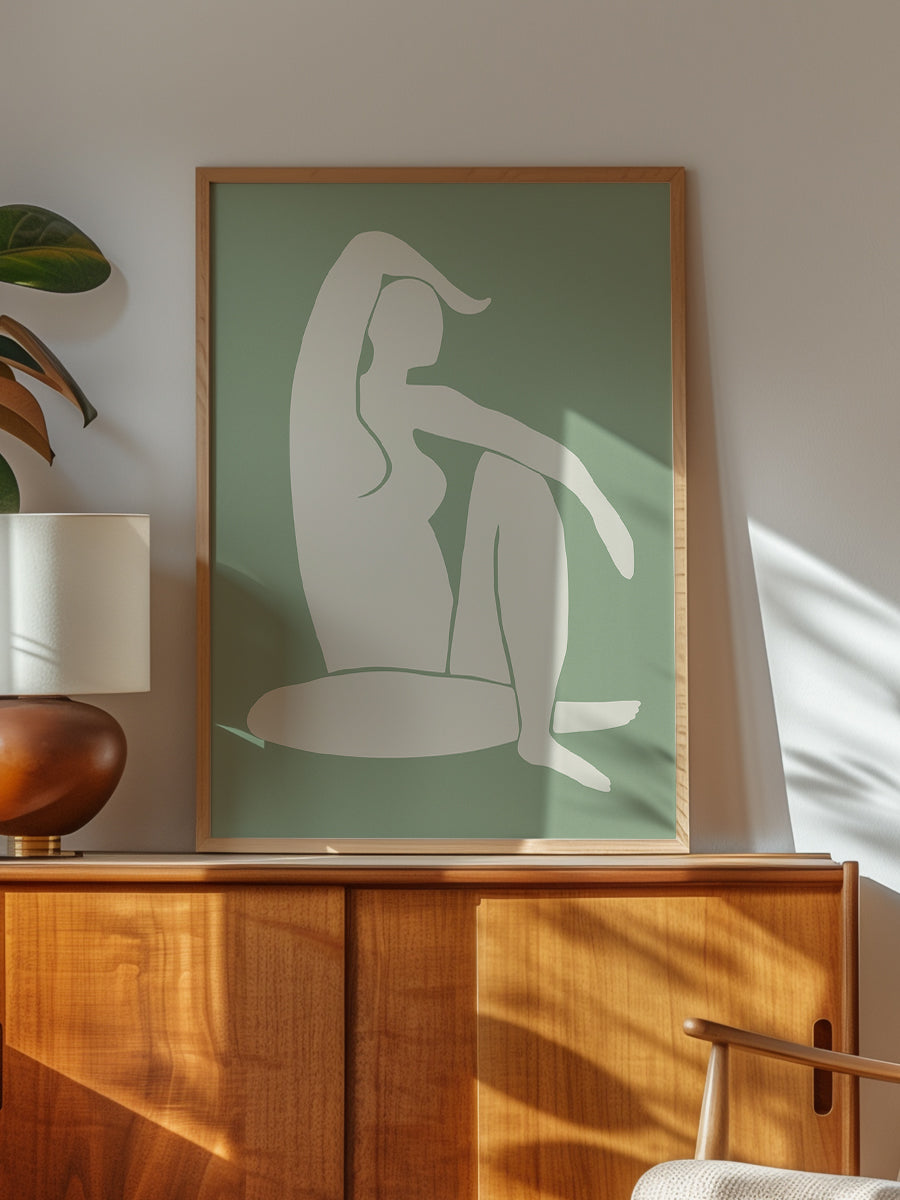 Figure Matisse Style Green