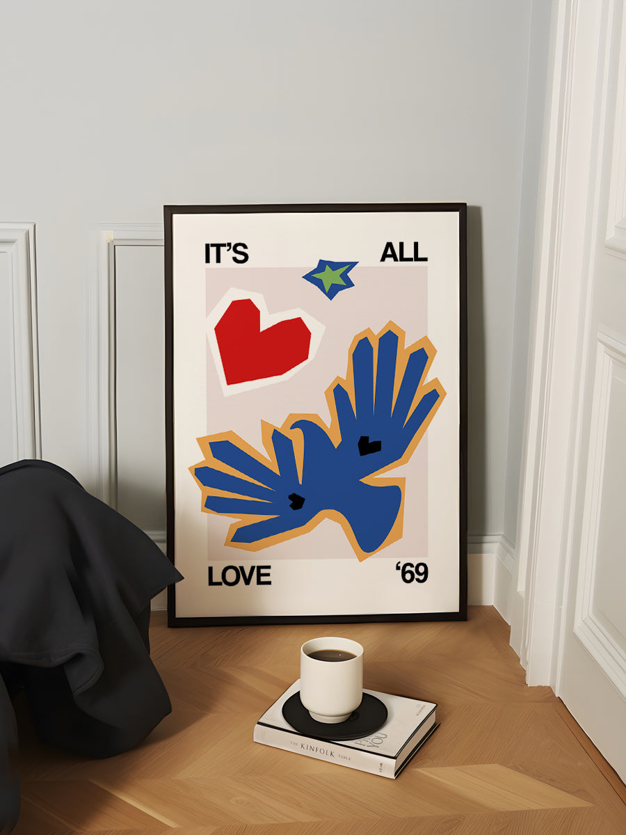 It's All Love 69 Bird Blue
