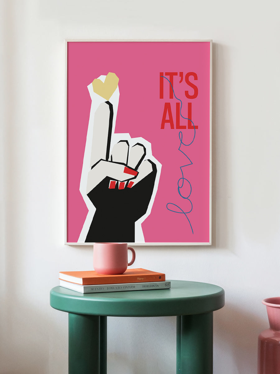 Its All Love Hand Pink