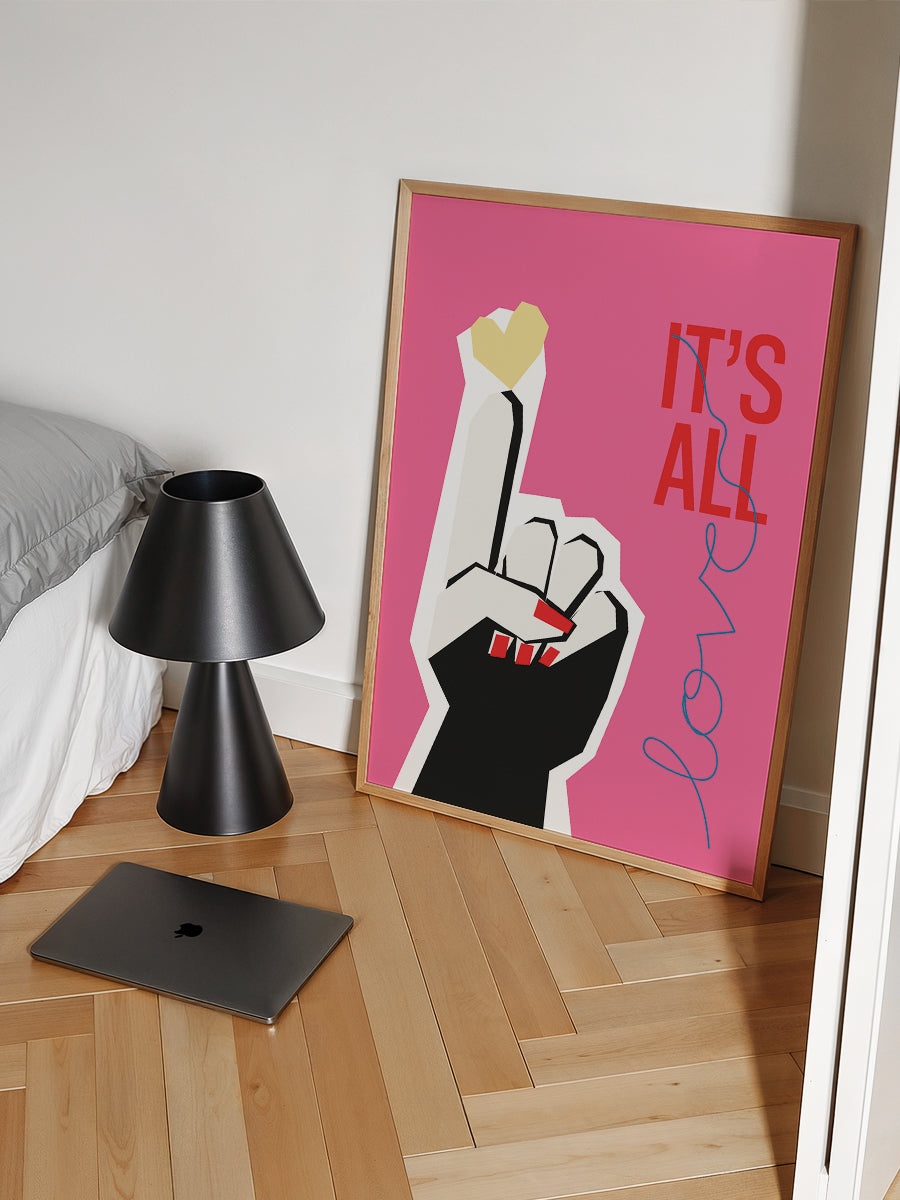 Its All Love Hand Pink