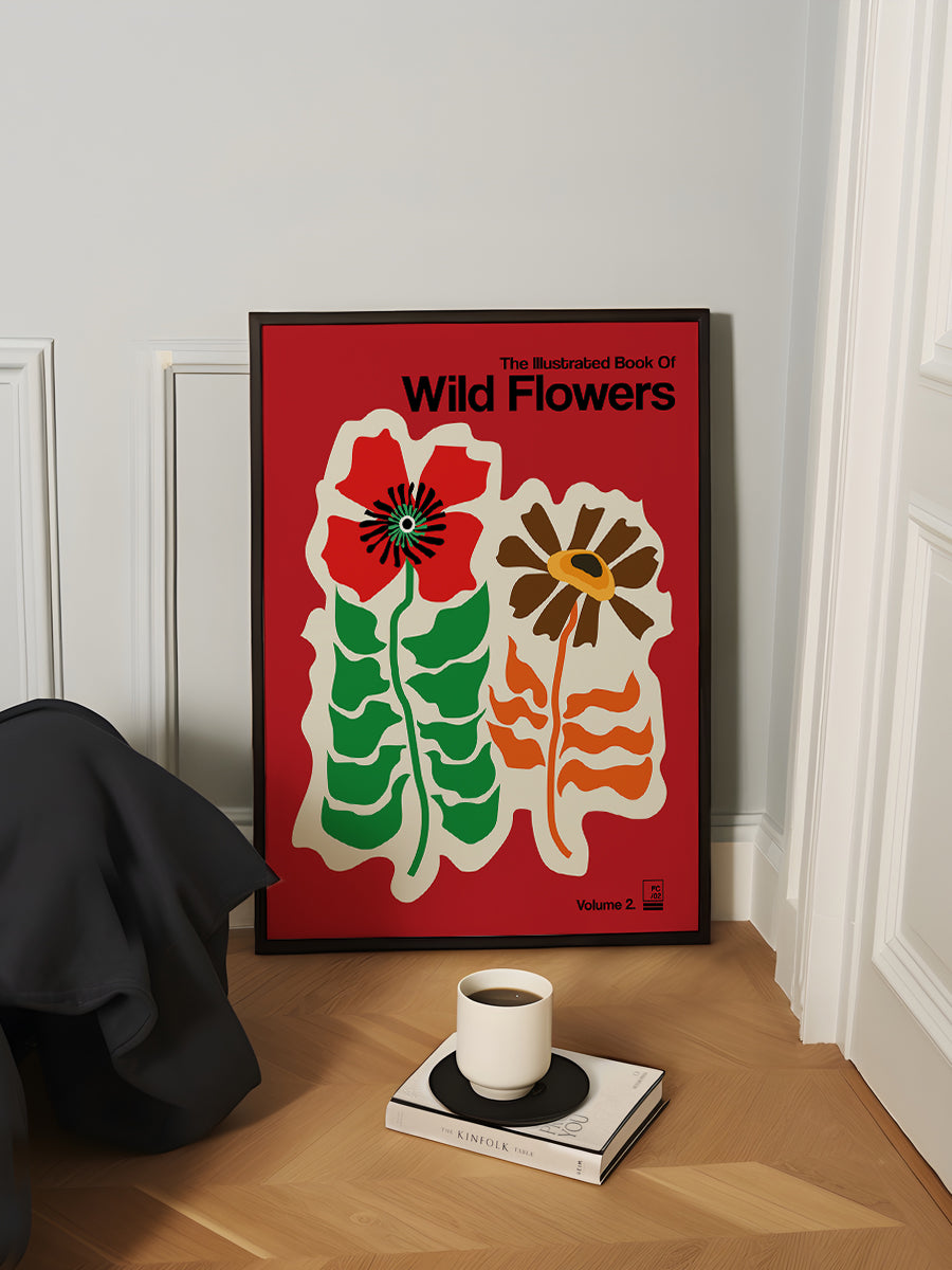 The Illustrated Book Of Wild Flowers Red