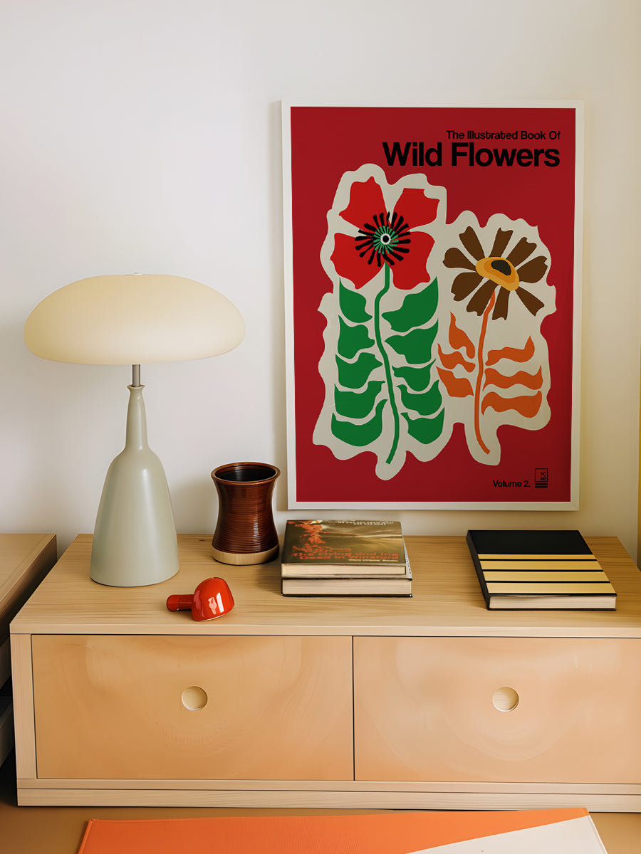The Illustrated Book Of Wild Flowers Red