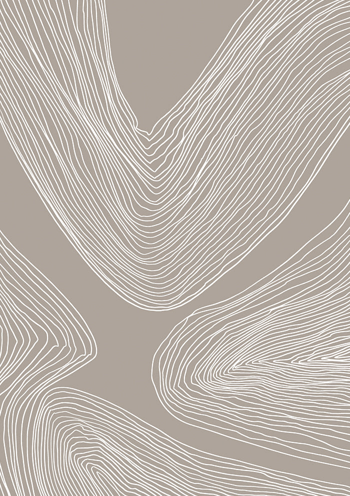 Flowing Contours Line Art