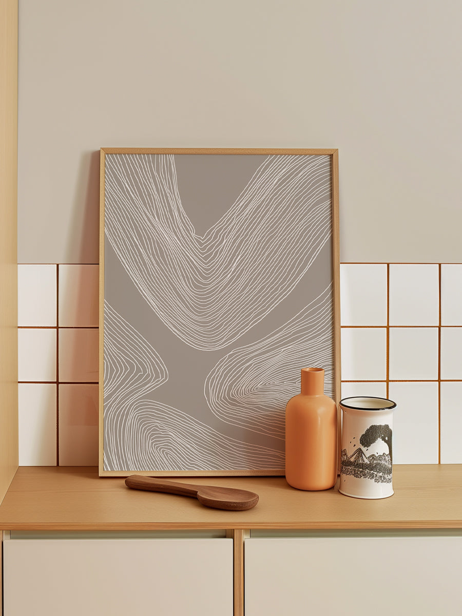 Flowing Contours Line Art