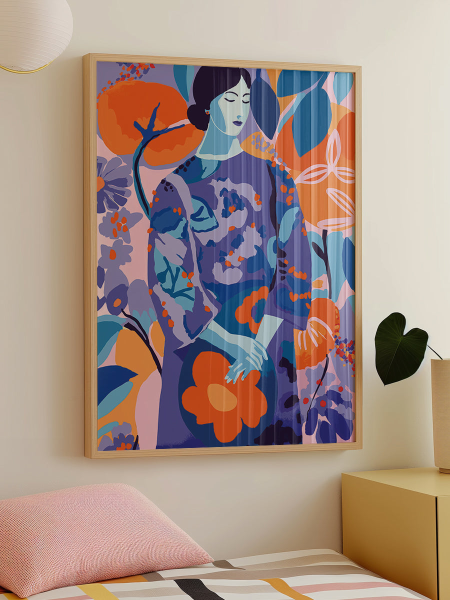 Woman In Flower Garden