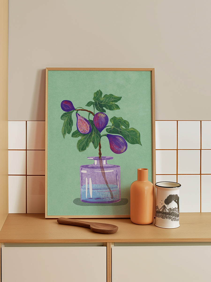 Figs Branch In Vase