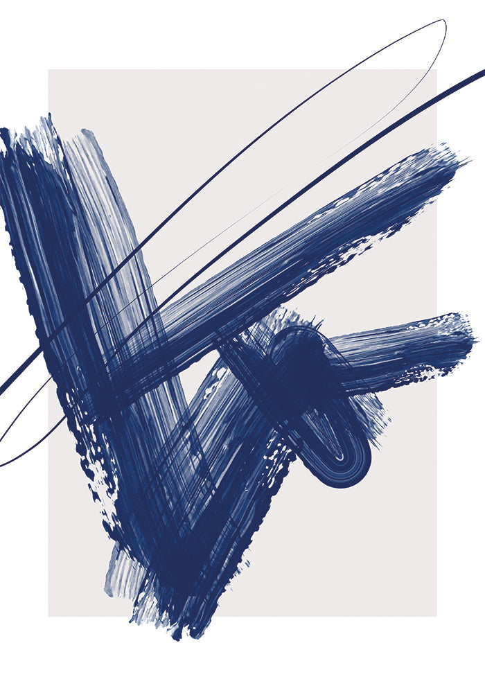 Bold Blue Brushstrokes 01