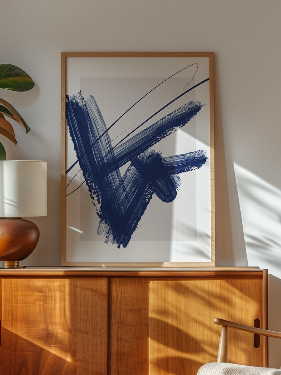 Bold Blue Brushstrokes 01