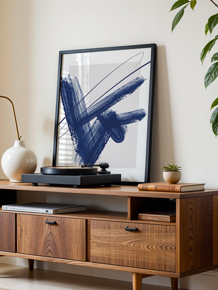 Bold Blue Brushstrokes 01