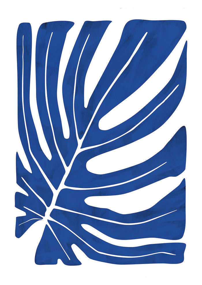 Indigo Leaf Silhouette