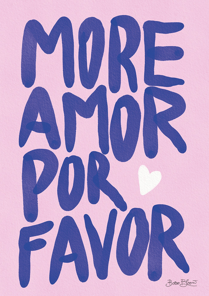 More Amor Por Favor Blue