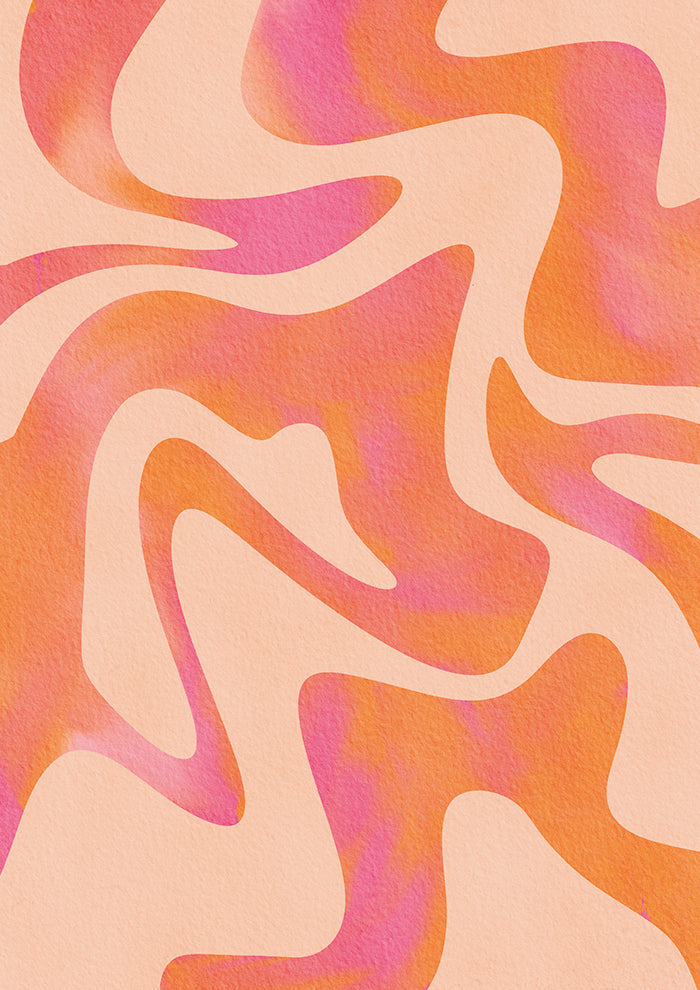 Abstract Wave Peach Fuzz
