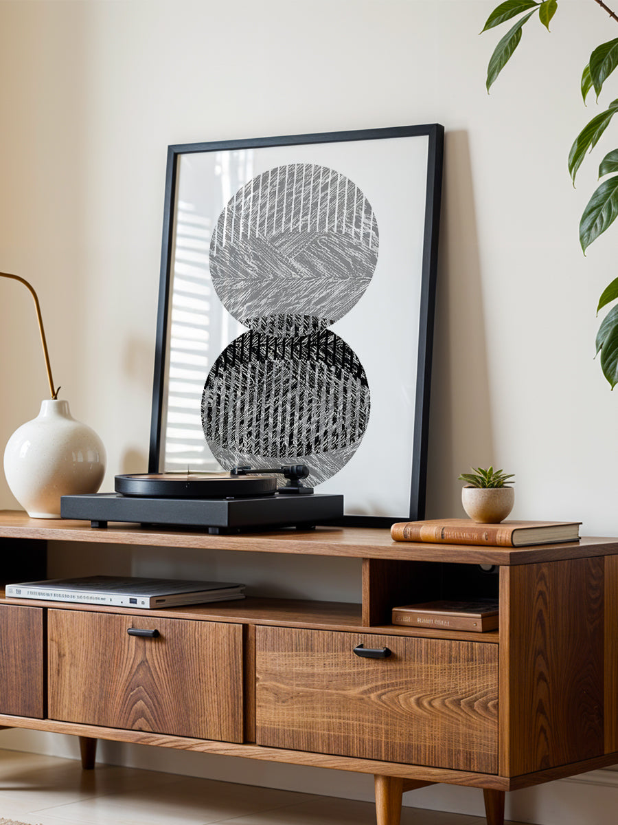 Black Grey Dots Bauhaus No1
