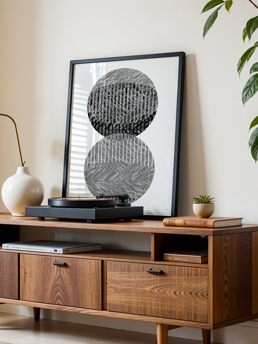 Black Grey Dots Bauhaus No3