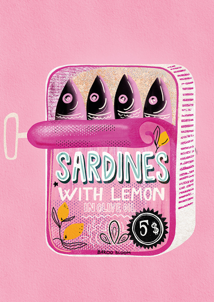 Sardines Tin Can Pink
