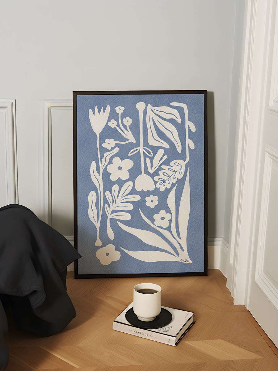 Nordic Abstract Florals blue