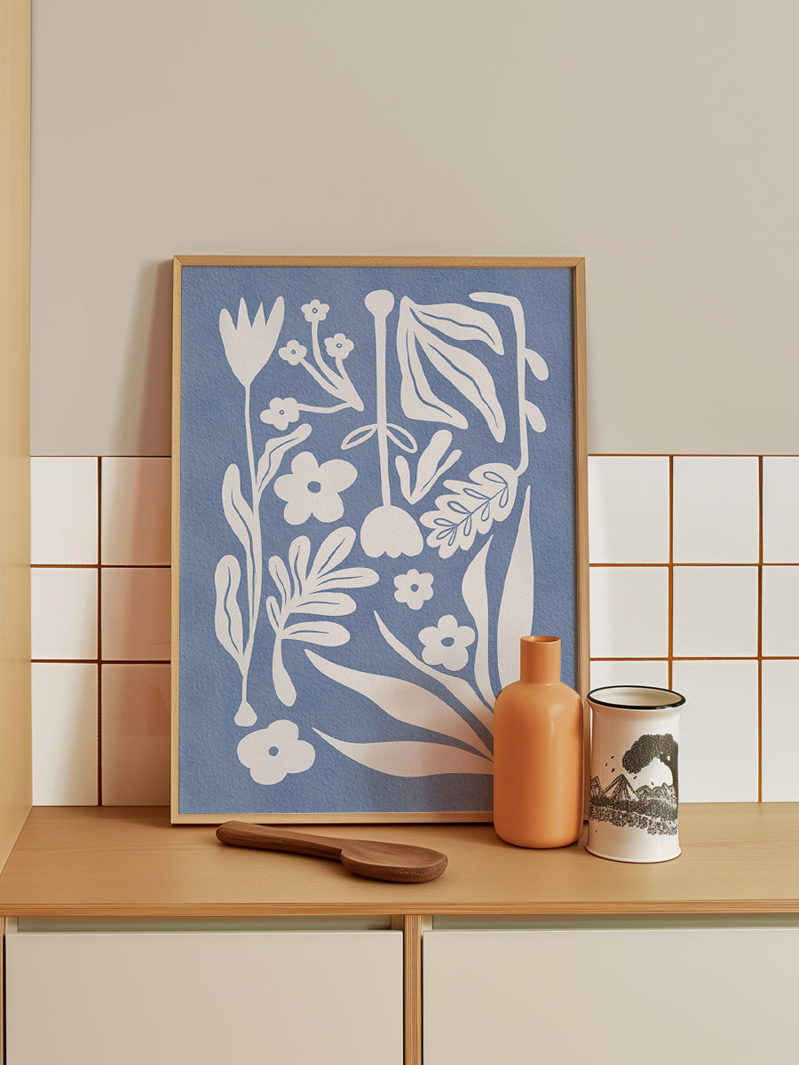 Nordic Abstract Florals blue