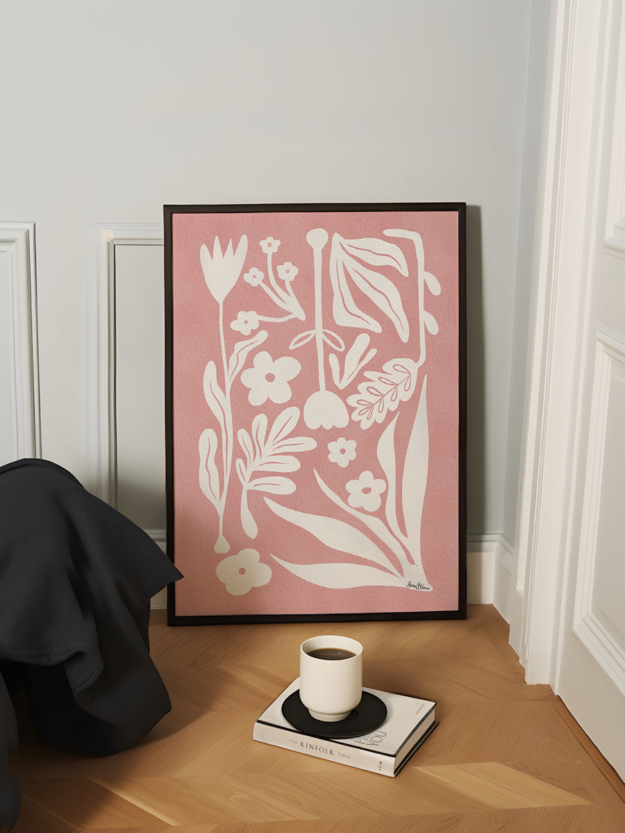 Nordic Abstract Florals Pink