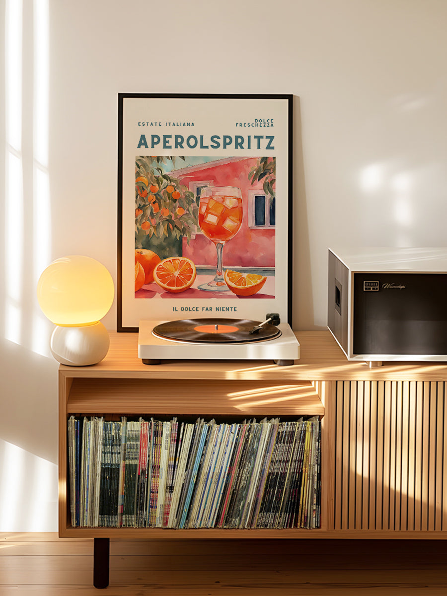 Aperol Spritz Aquarell Fresh