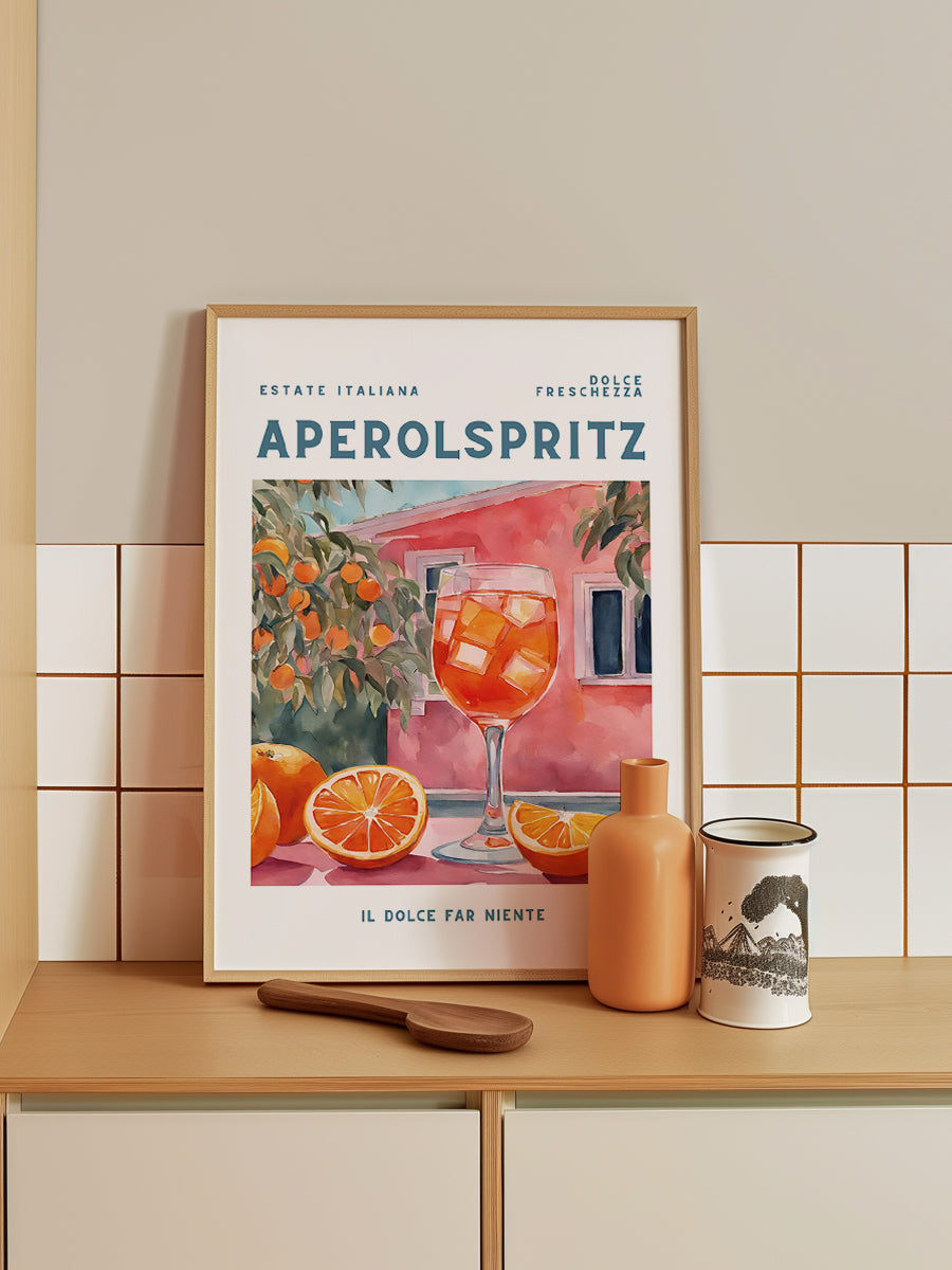 Aperol Spritz Aquarell Fresh