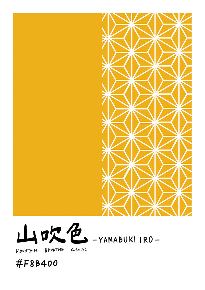 Japanese pattern yellow