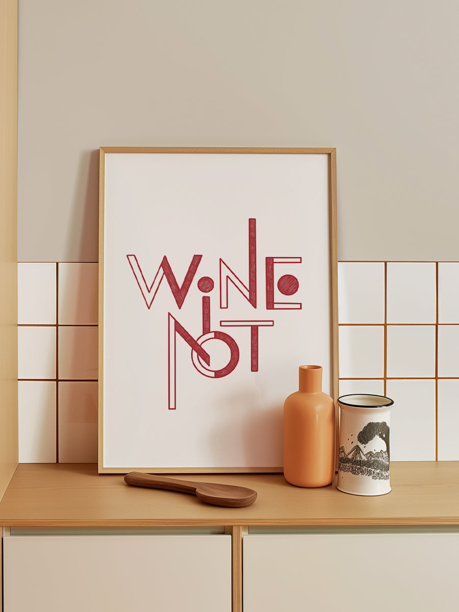 Wine Not hand-draw