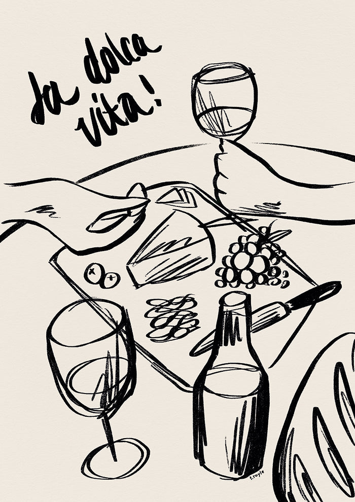 Depicts A Dinner Scene