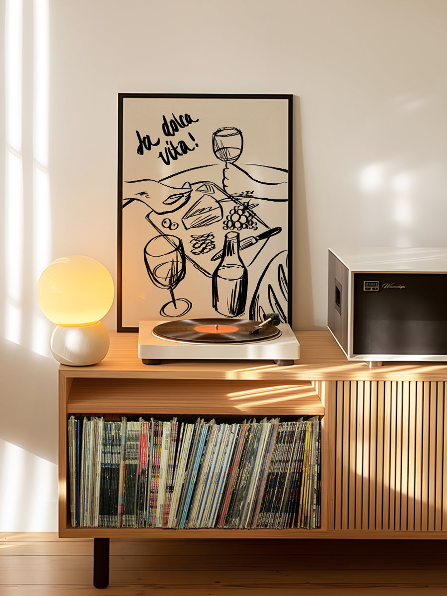 Depicts A Dinner Scene