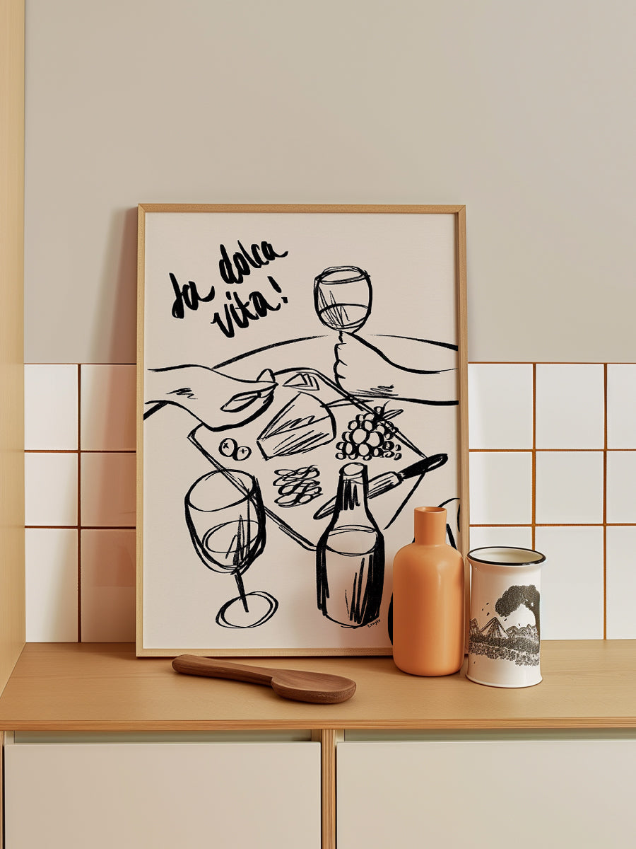 Depicts A Dinner Scene