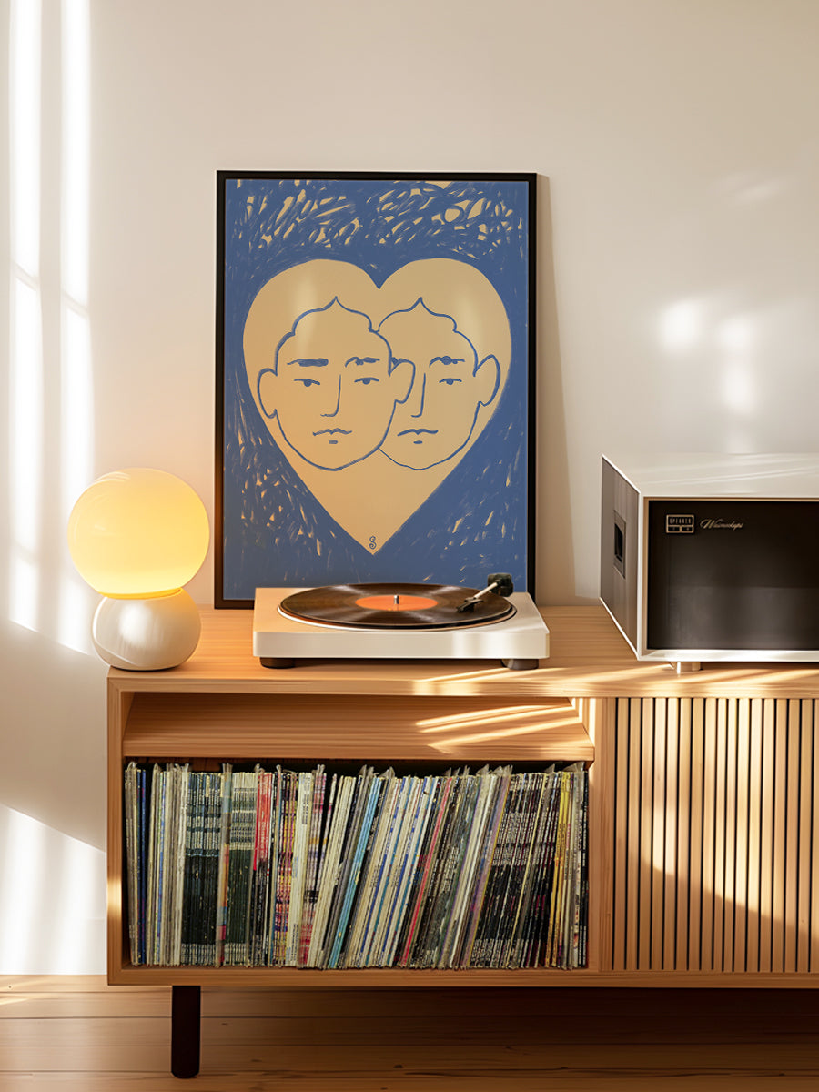 Two Abstract Faces