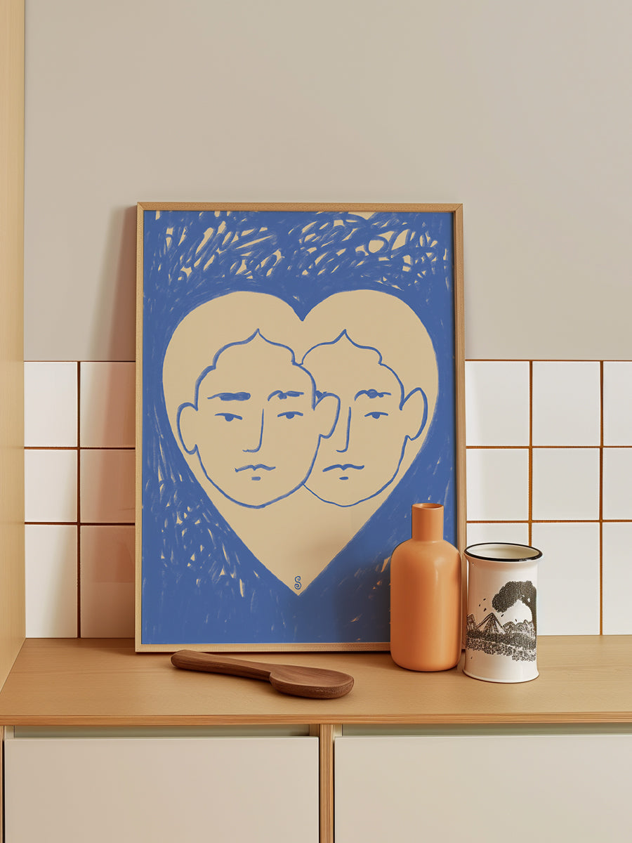 Two Abstract Faces