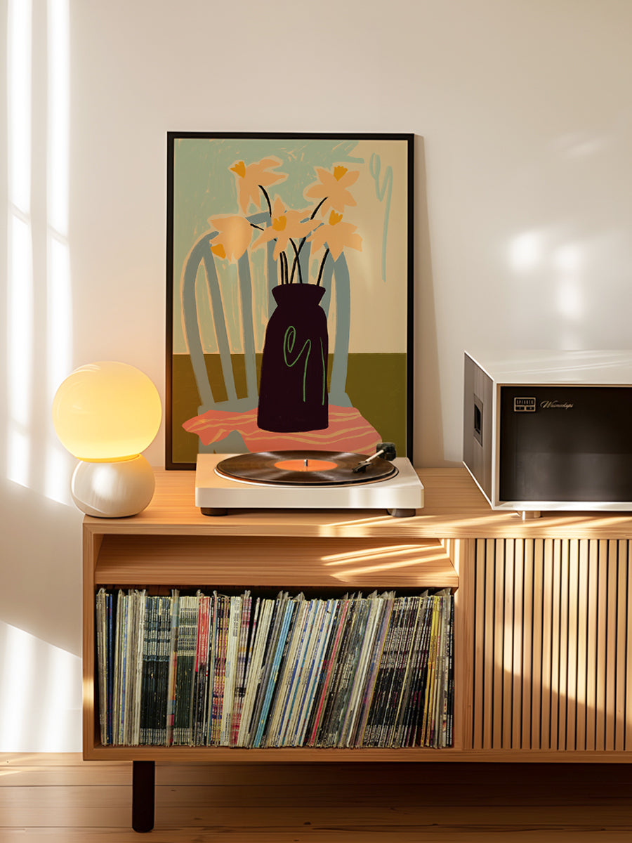 Minimalist Still Life With Flowers