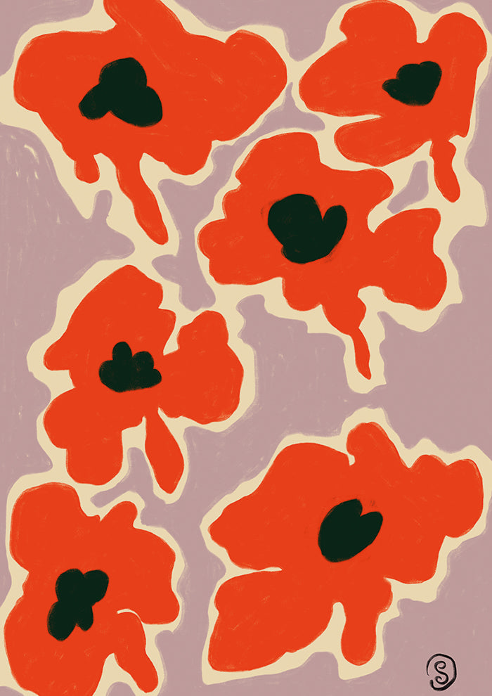 Vibrant Poppy Flowers