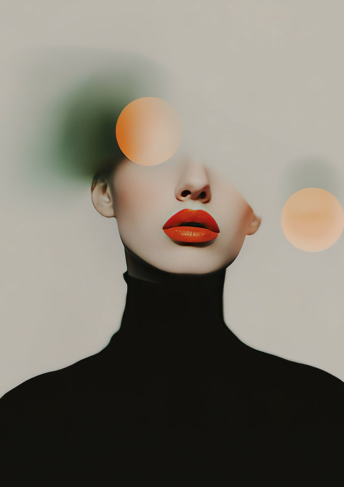 Surreal Soft Geometric Portrait