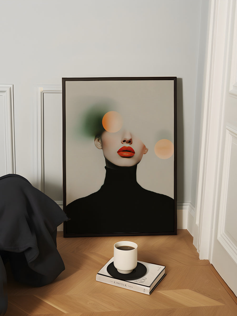 Surreal Soft Geometric Portrait