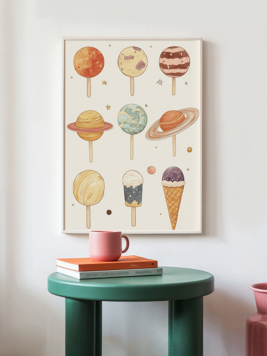 Planet-Themed Ice Cream