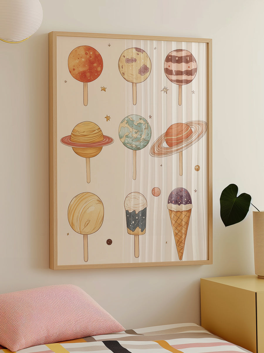 Planet-Themed Ice Cream