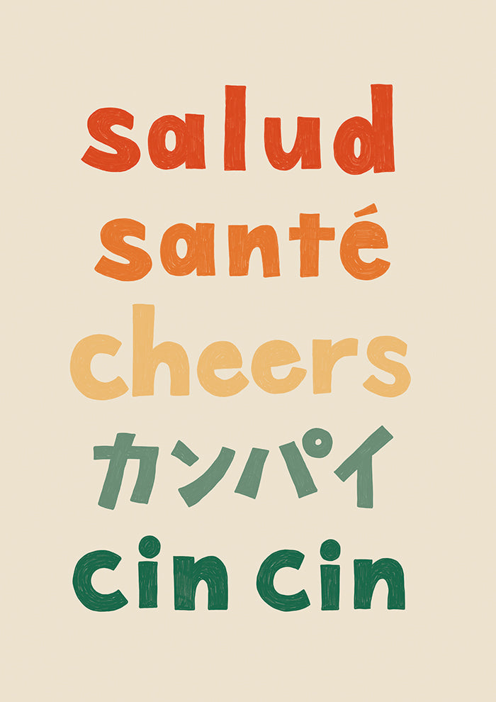 Cheers Typography
