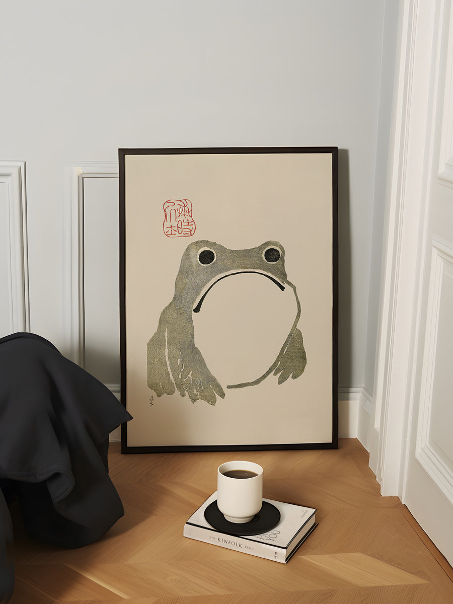 Grumpy Frog I Original