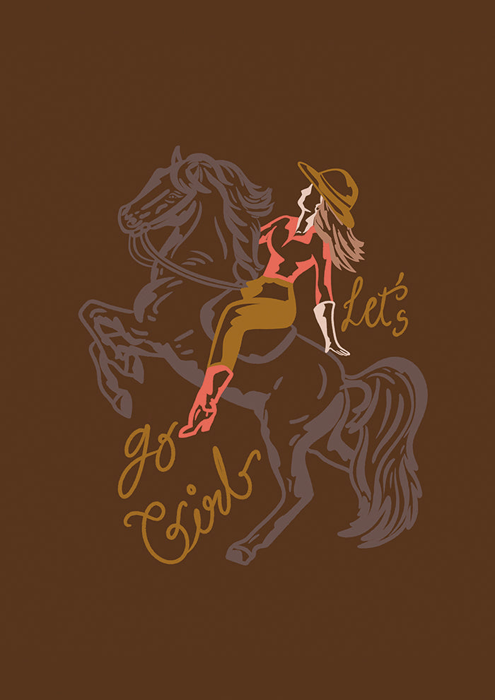 Cowgirl Riding A Rearing Horse 2