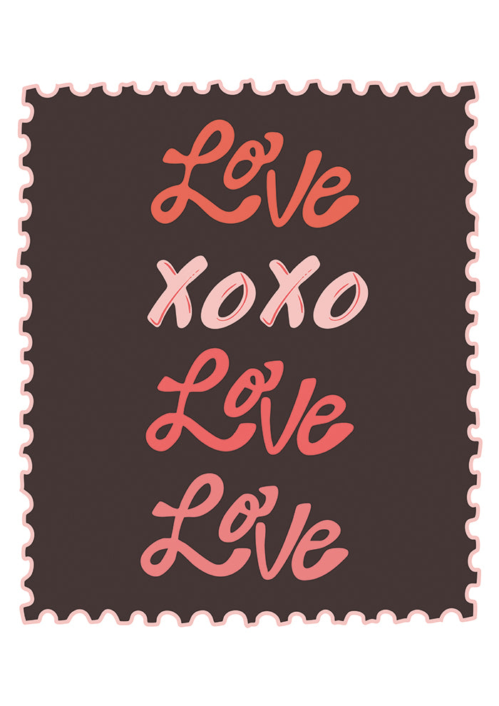 Post stamp of love