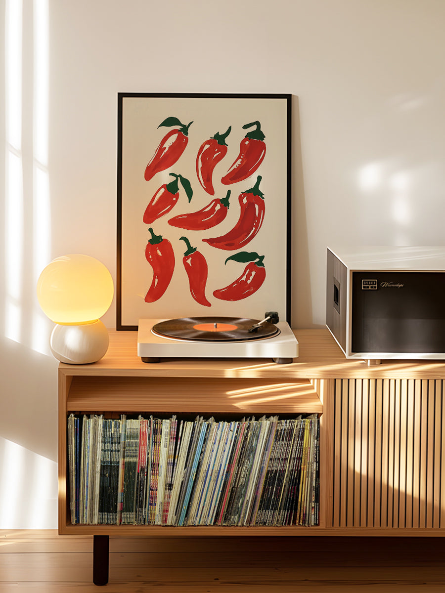 Spicy Chili Peppers Art