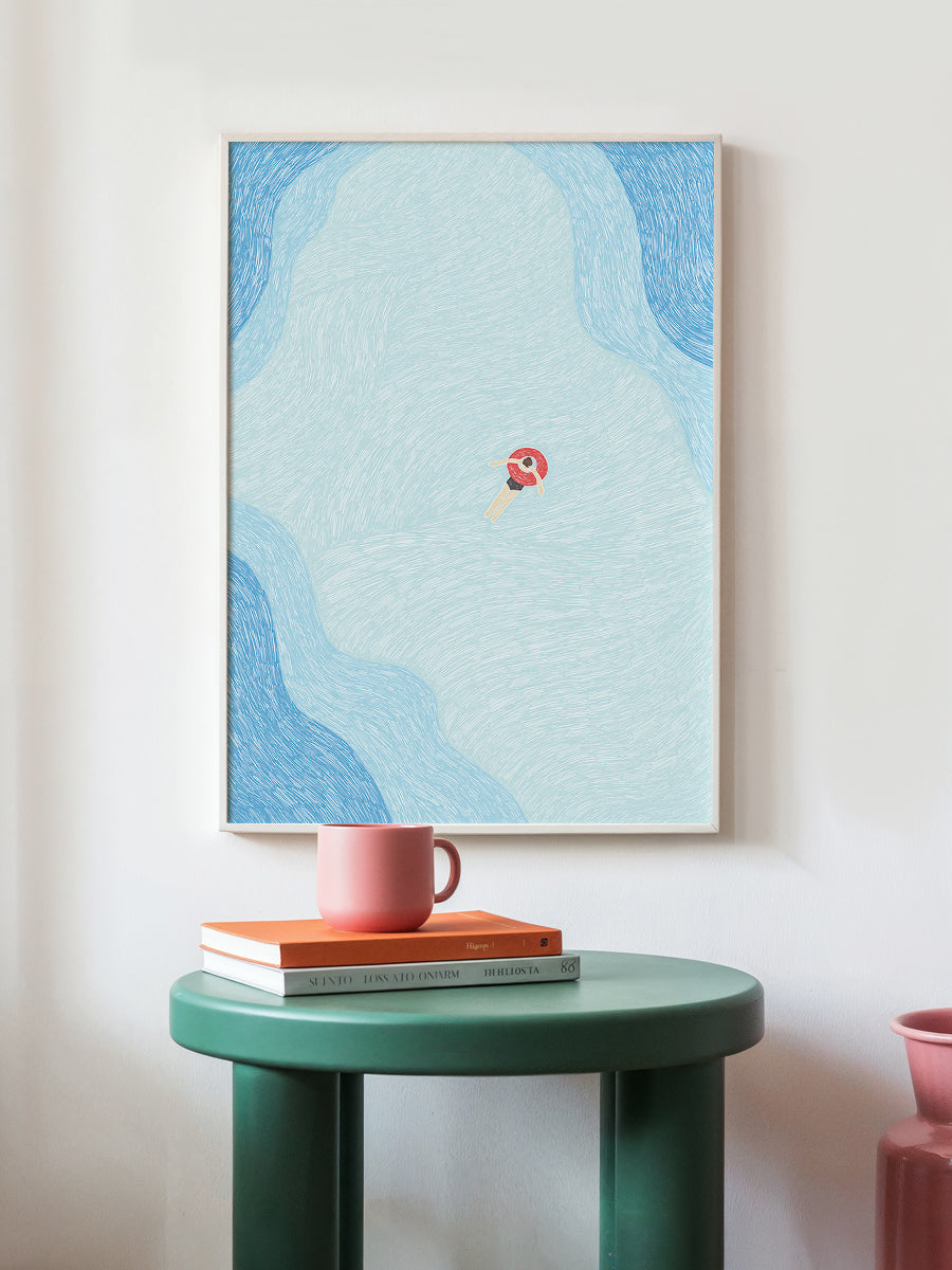 Floating in the Summer Ocean