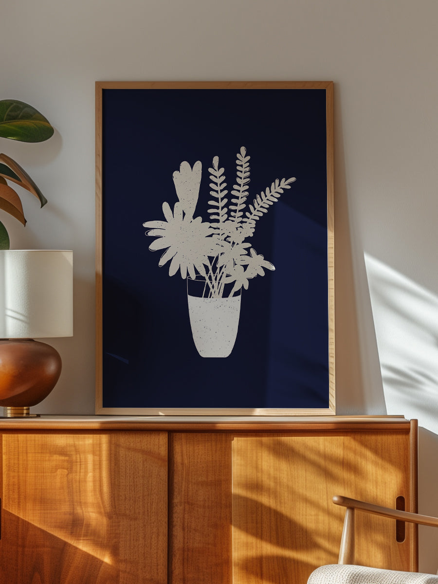 Sepia Floral Silhouette