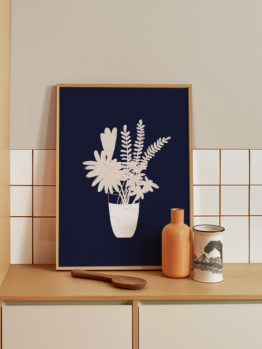 Sepia Floral Silhouette