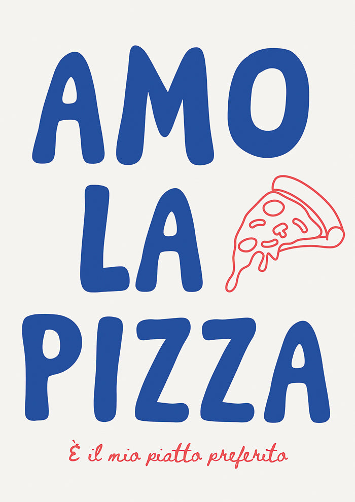 Amo la pizza blue