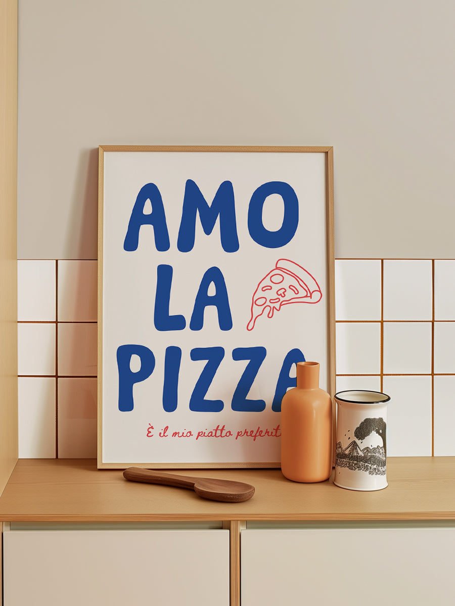 Amo la pizza blue
